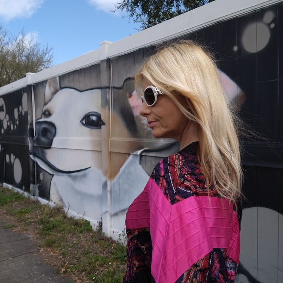 80s vintage Elena Exotic Boho Gypsy Top Small - Picture 6 of 7